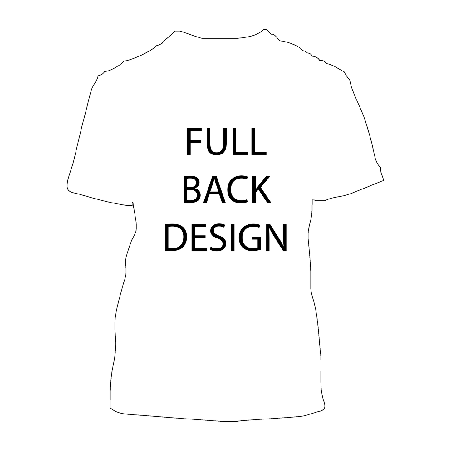 Short-Sleeve T-Shirt | Full Back Imprint Only | Gildan