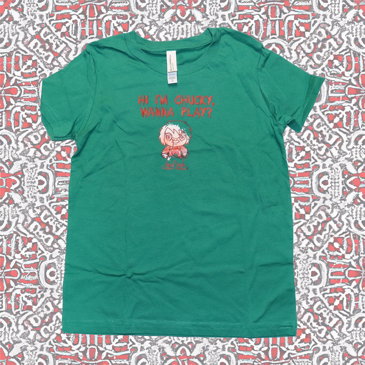 Kids HI I'M CHUCKY, WANNA PLAY? T-Shirt