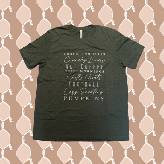 Womens CRACKLING FIRES T-Shirt