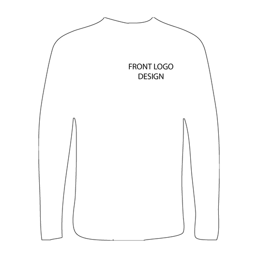 Long-Sleeve T-Shirt | Front Logo Only Imprint | Gildan