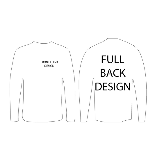 Long-Sleeve T-Shirt | Front Logo and Full Back Imprint | Bella Canvas