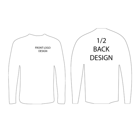 Long-Sleeve T-Shirt | Front Logo and 1/2 Back Imprint | Gildan