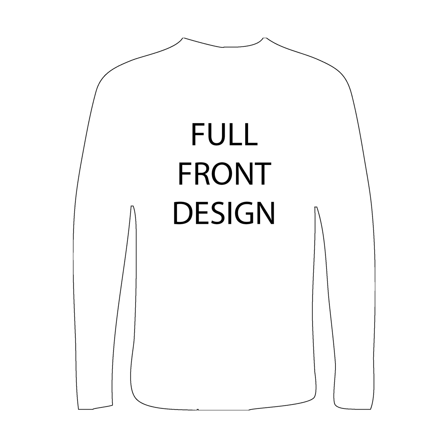 Long-Sleeve T-Shirt | Full Front Imprint Only | Gildan