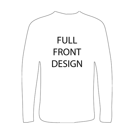 Long-Sleeve T-Shirt | Full Front Imprint Only | Gildan