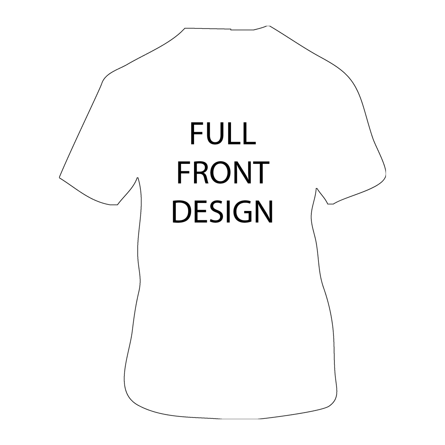 Short-Sleeve T-Shirt | Full Front Imprint | Gildan