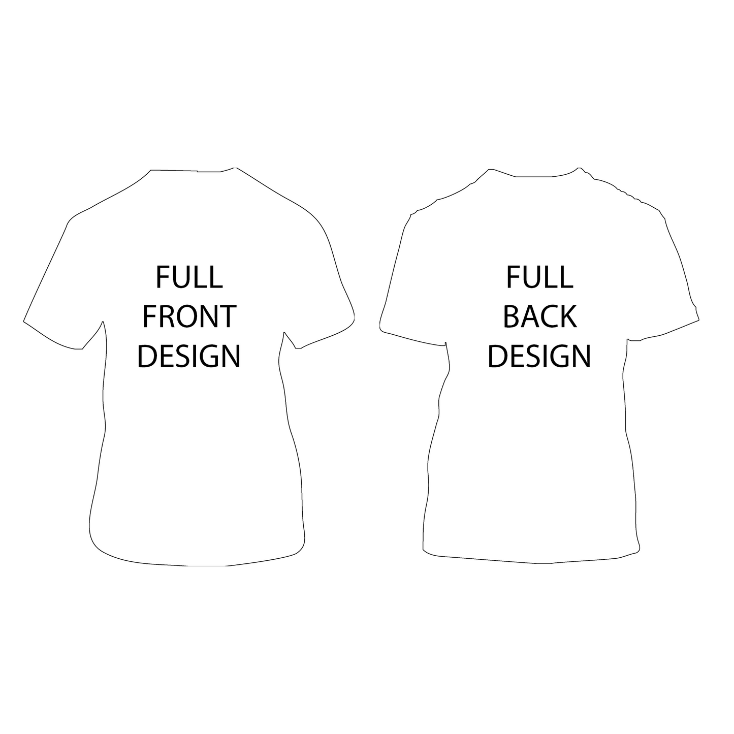 Short-Sleeve T-Shirt | Full Front and Full Back Imprint | Gildan