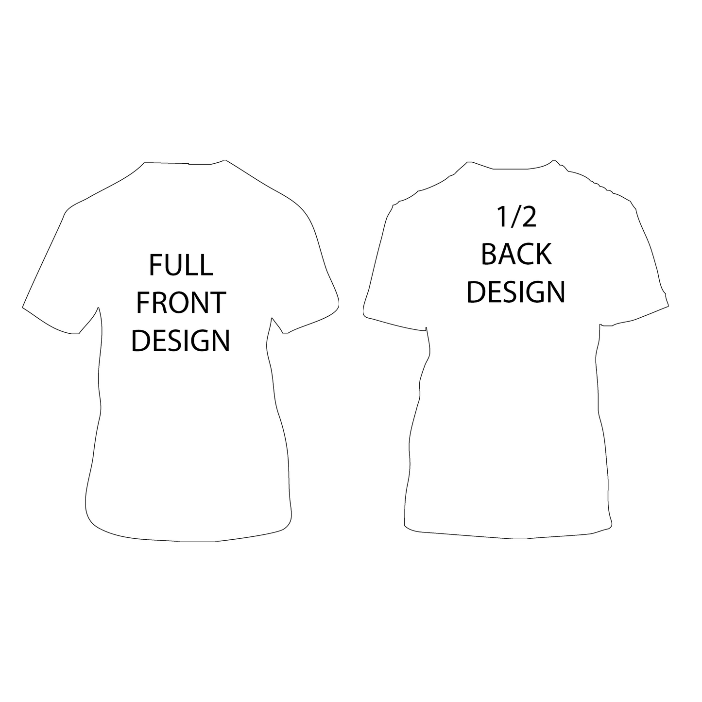 Short-Sleeve T-Shirt | Full Front and 1/2 Back Imprint | Gildan
