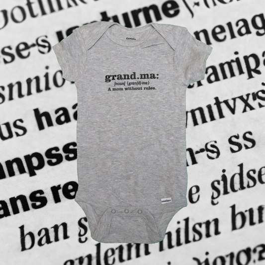 Babies GRANDMA DEFINITION Onesie