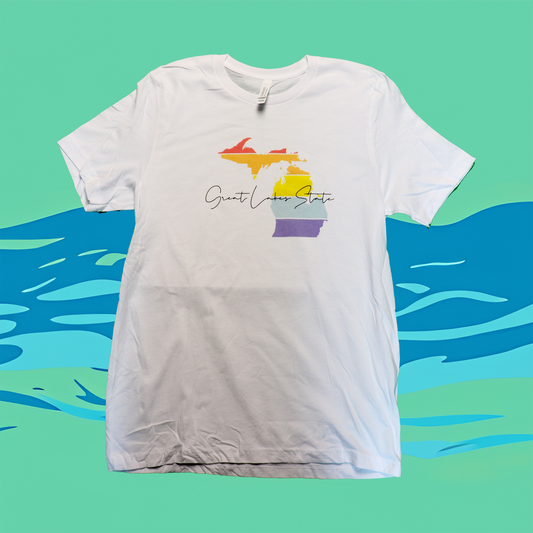Womens GREAT LAKES STATE Michigan T-Shirt