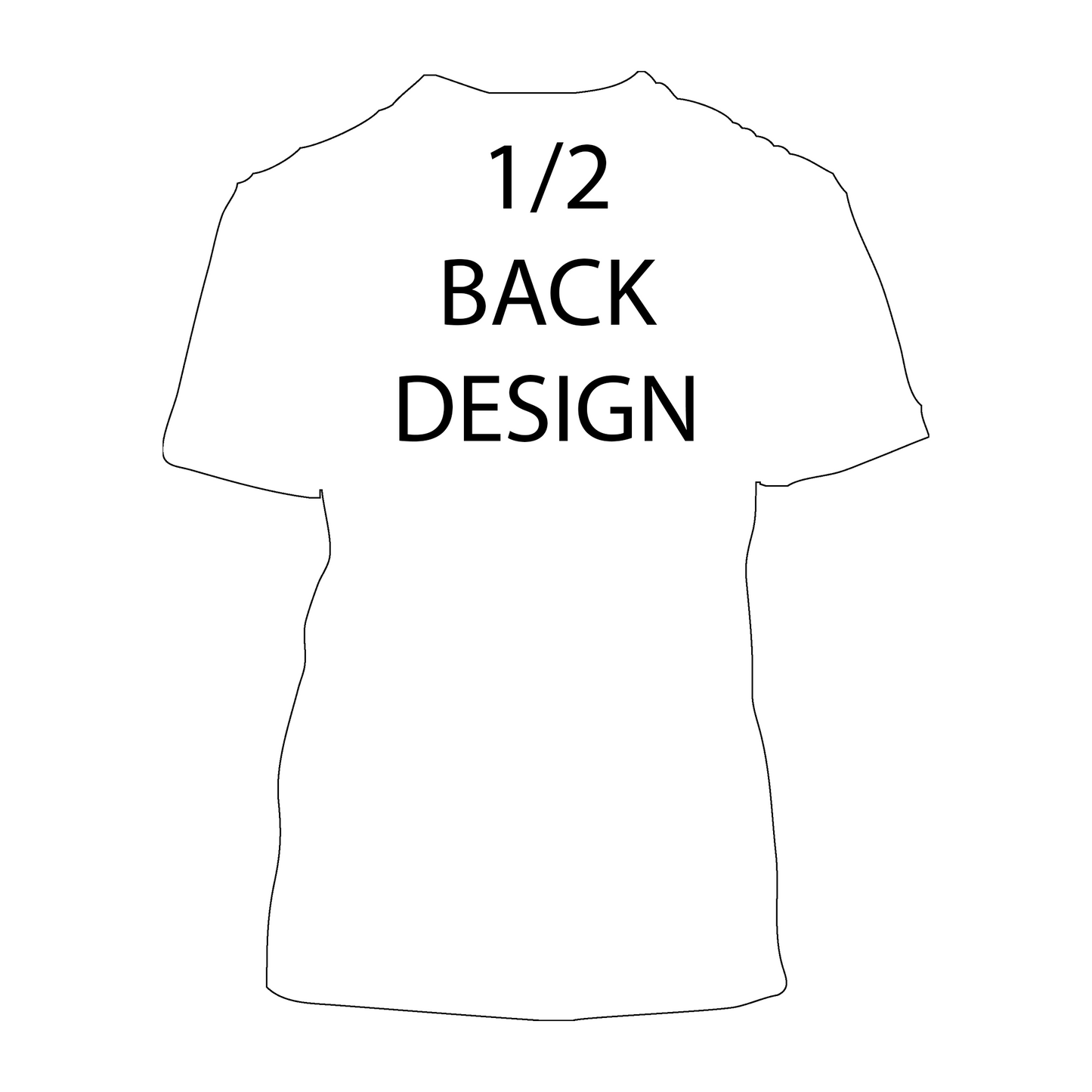 Short-Sleeve T-Shirt | 1/2 Back Imprint Only | Gildan