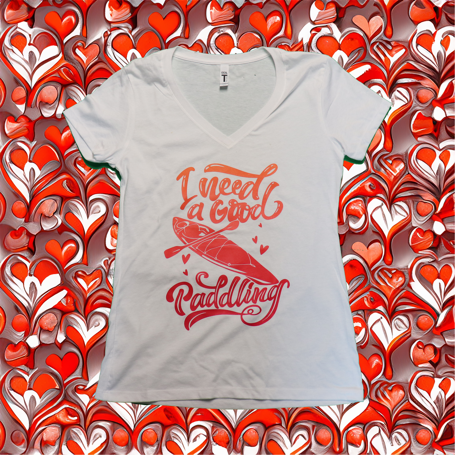 Womens I NEED A GOOD PADDLING T-Shirt V-Neck