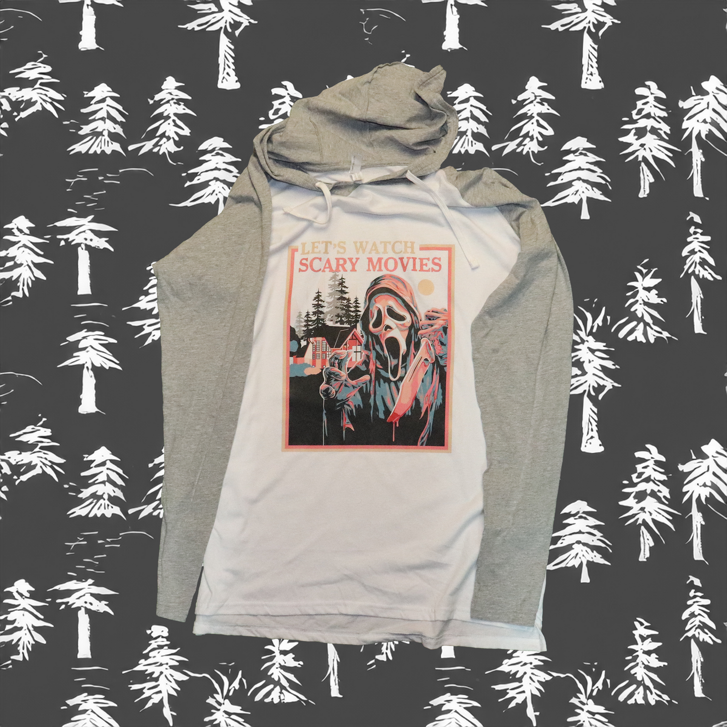Womens LET'S WATCH SCARY MOVIES Hoodie