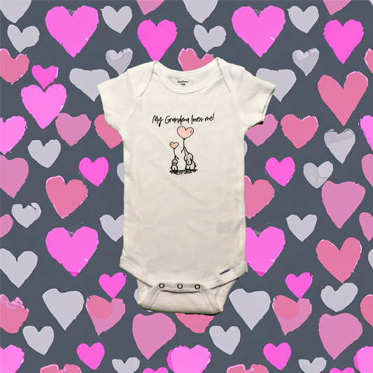 Babies MY GRANDMA LOVES ME Onesie