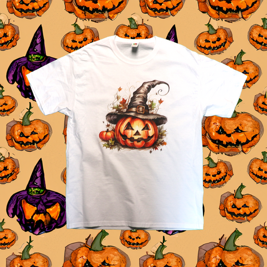 Womens PUMPKIN DESIGN T-Shirt