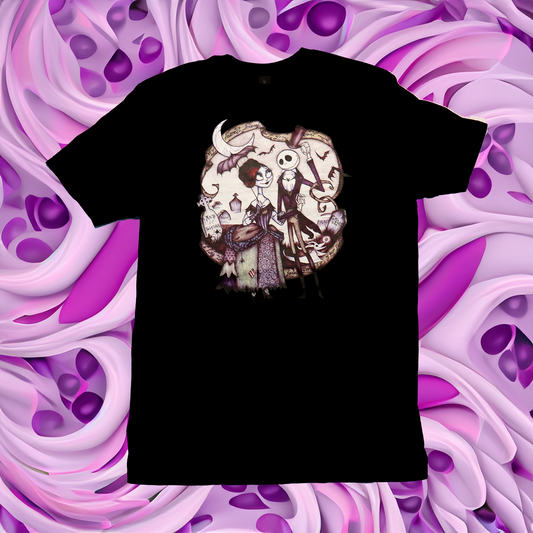 Womens HALLOWEEN BOY AND GIRL CHARACTER T-Shirt
