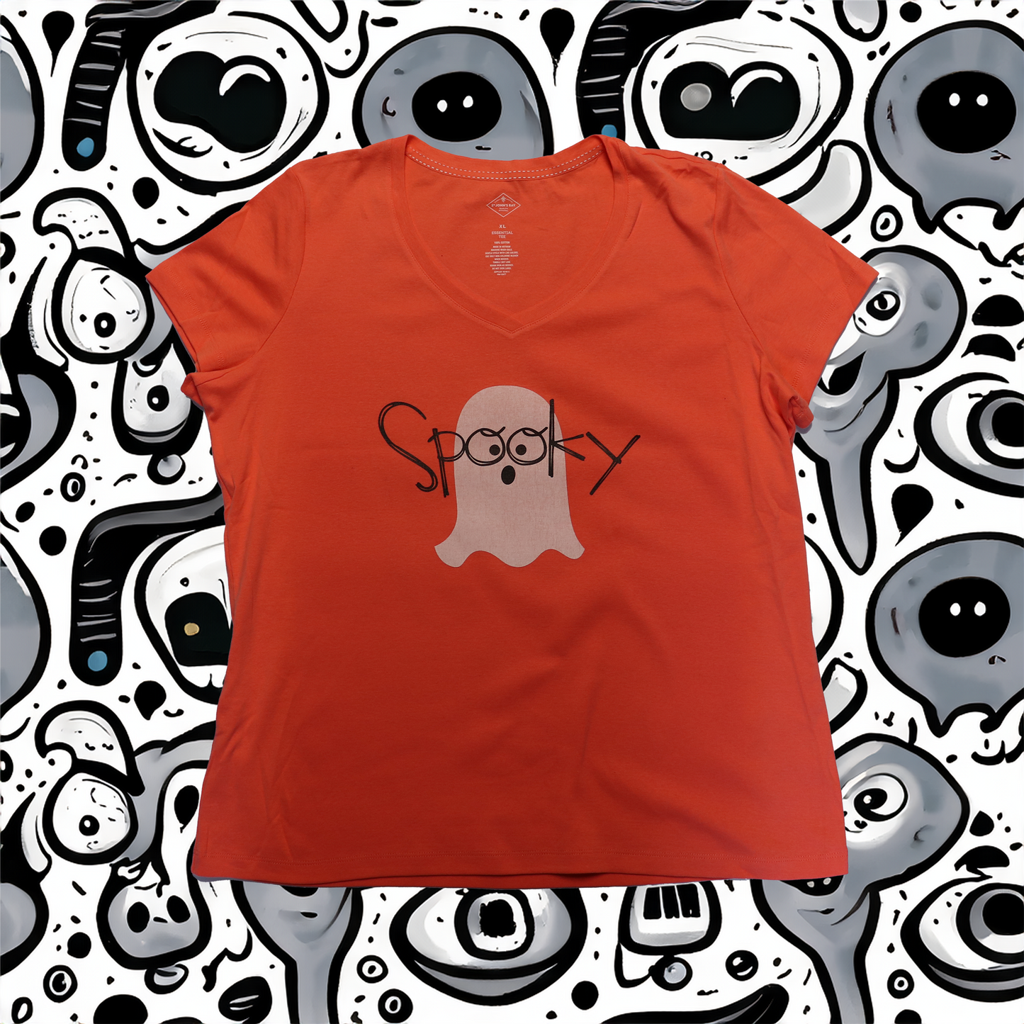 Womens SPOOKY T-Shirt V-Neck