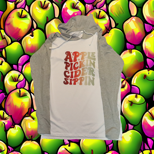 Womens APPLE PICKIN CIDER SIPPIN Hoodie