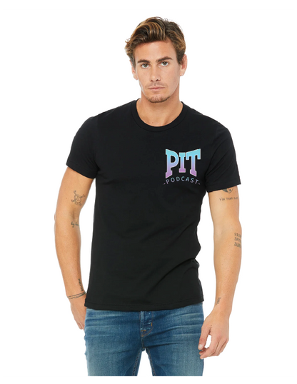The Pit Podcast Jason's Backpack T-Shirt