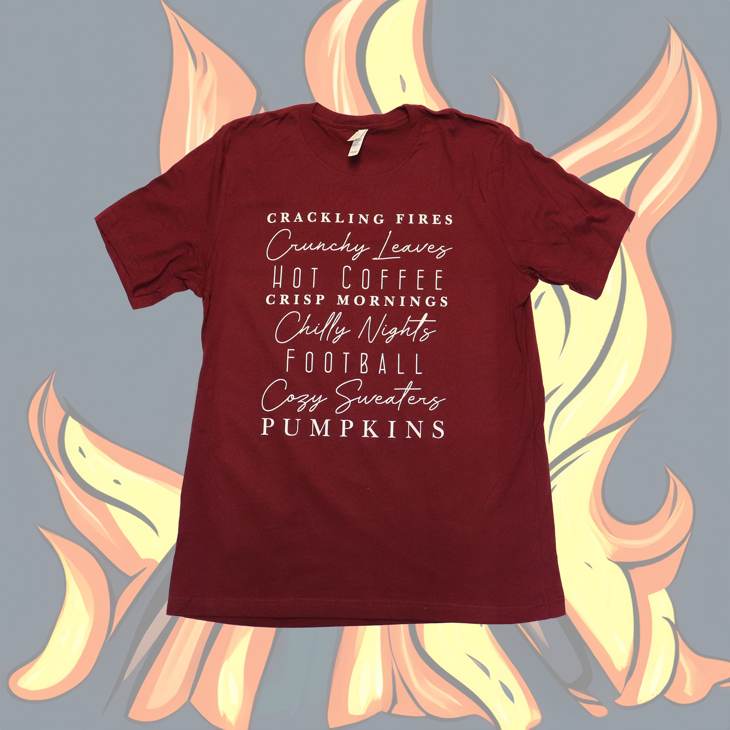 Womens CRACKLING FIRES T-Shirt