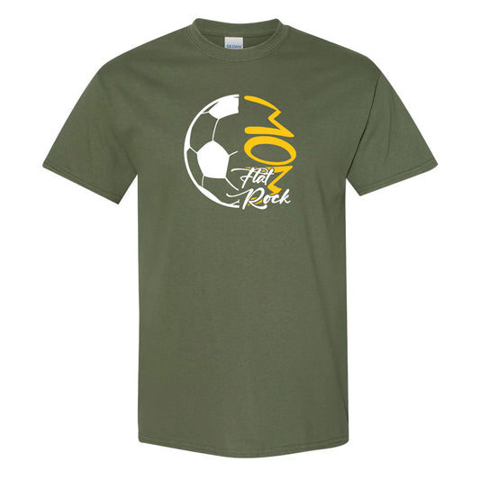 Flat Rock Rams Mom T-Shirt | Soccer Team Soccer Ball Design