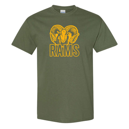 Flat Rock Rams T-Shirt | Rams Stacked Design