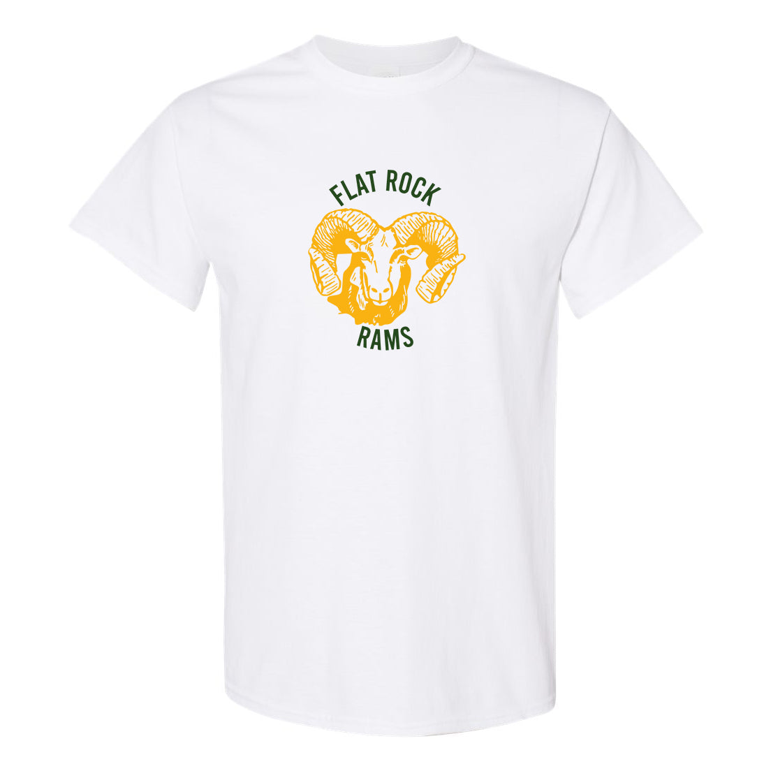 Flat Rock Rams T-Shirt | Rams Arched Design