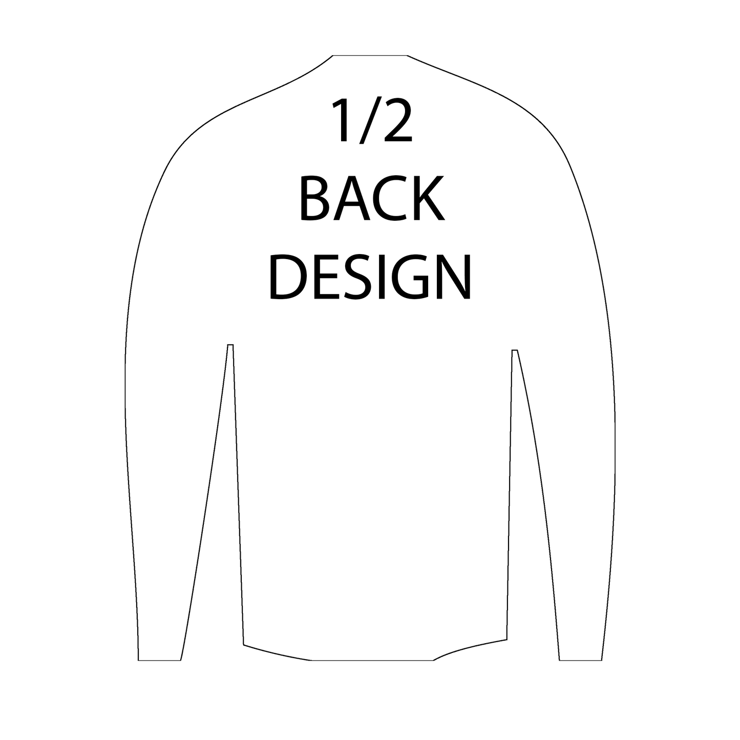 Long-Sleeve T-Shirt | 1/2 Back Imprint Only | Gildan