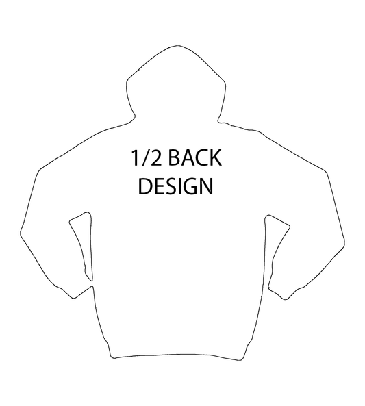 Hoodie | 1/2 Back Imprint Only | Bella Canvas