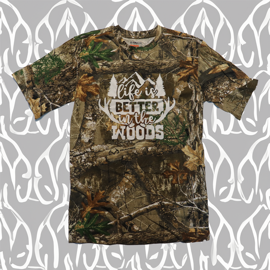 Mens LIFE IS BETTER IN THE WOODS T-Shirt