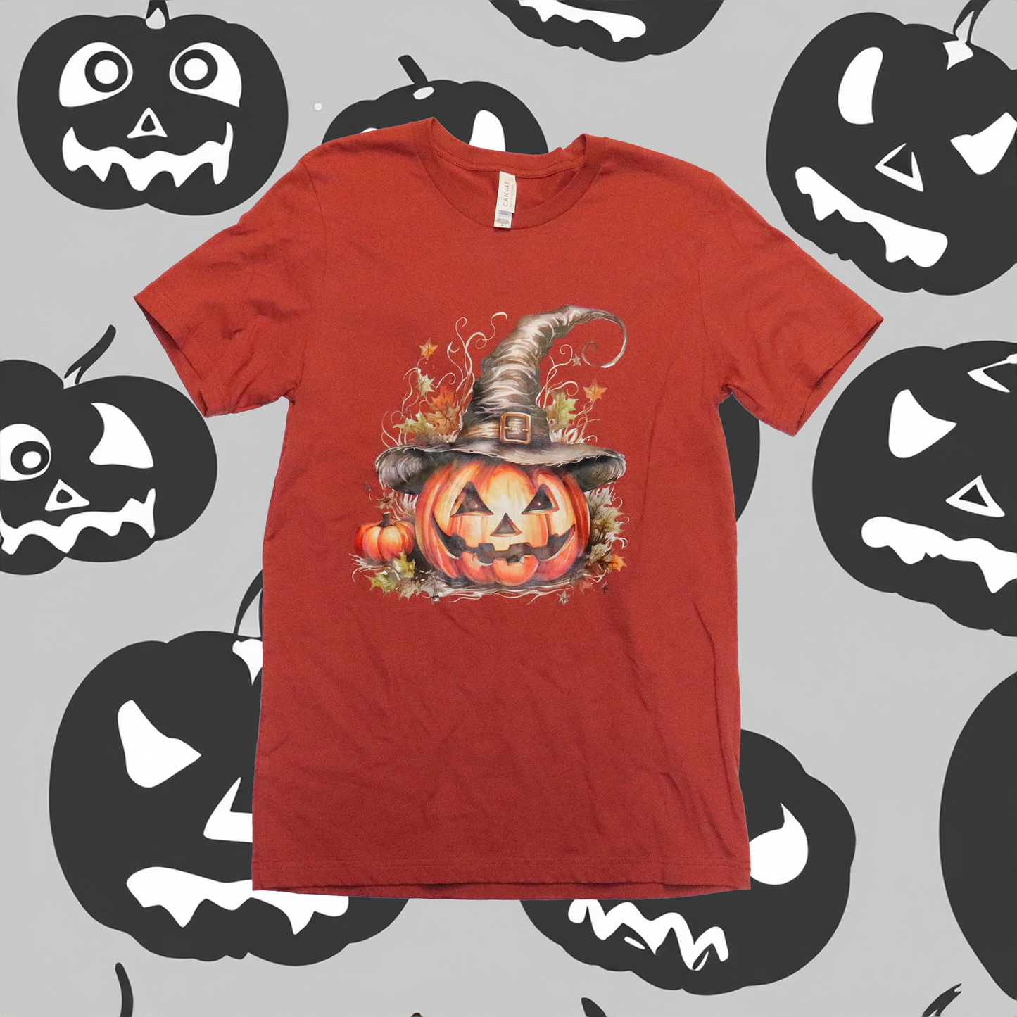 Womens PUMPKIN DESIGN T-Shirt